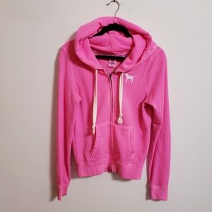 Pink Victoria's Secret Hot Pink Hoodie...S
